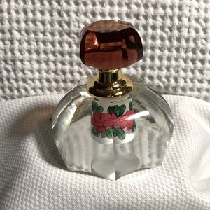 Hand-Painted Multi-cut Crystal Perfume Bottle